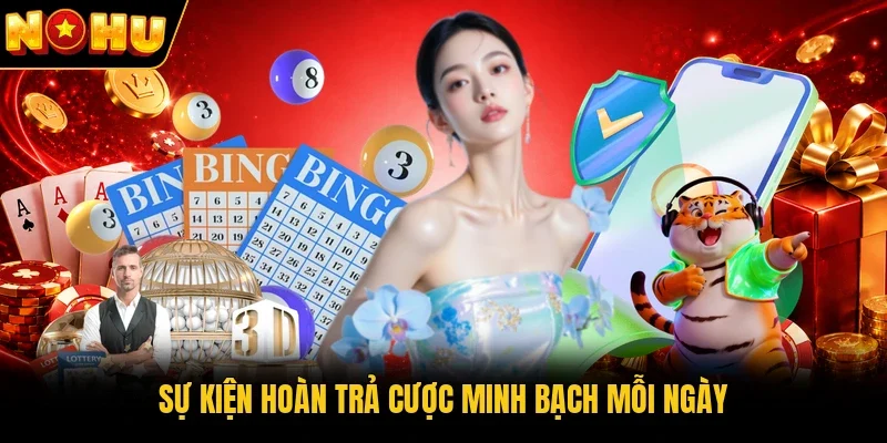Sự kiện hoàn trả cược minh bạch mỗi ngày